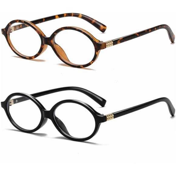 Fashion Oval Glasses Blue Light Glasses - Picture 1 of 7